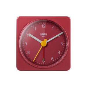 Braun BC02 Travel Alarm Clock - Red