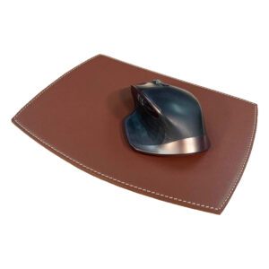 Rustic (Sienna) Brown Leather Mouse Pad - Image 4
