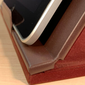 Chocolate Brown Leather Tablet Stand - Image 3