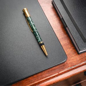 Classic Black Leather Keyboard/Mouse Desk Pad, 30 x 12.5