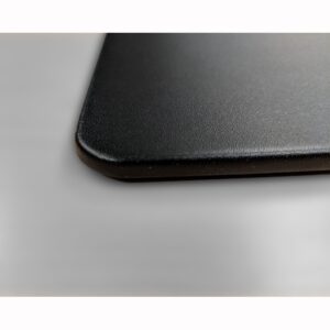 Black Leather 34 x 14 Keyboard/Mouse Desk Mat With Rubberized Enhanced Non-Slip Backing - Image 3